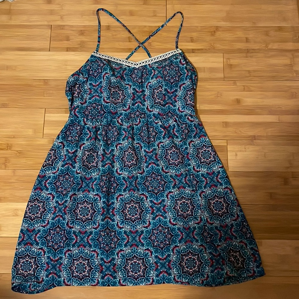 Paisley print juniors sized XL dress